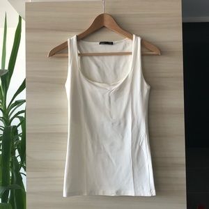 ZARA OFF-WHITE TANK TOP